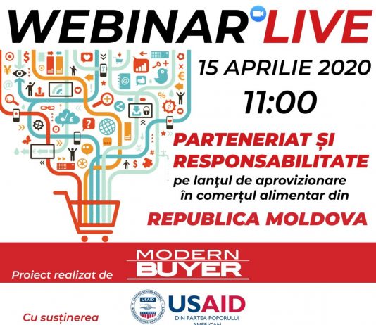 Webinar Rep.Moldova: Parteneriat şi responsabilitate pe lanţul de aprovizionare în comerţul alimentar – 15 Aprilie 2020