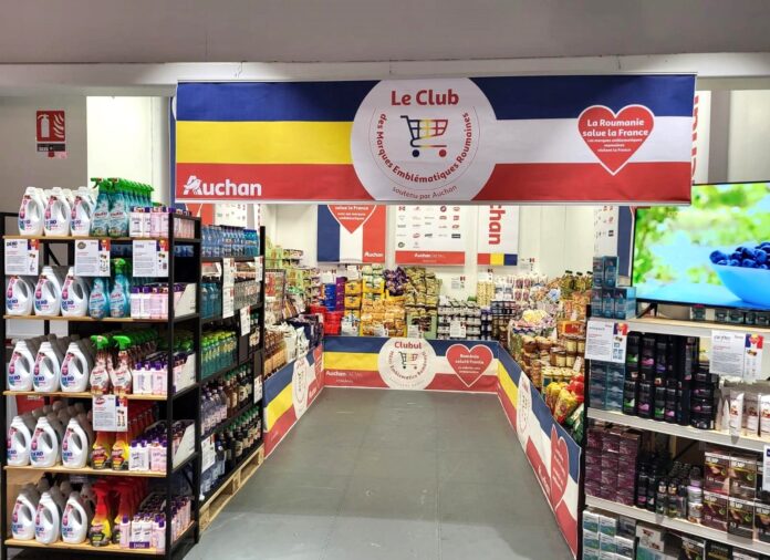 Sute de produse romanesti, prezentate in Auchan Franta (4)
